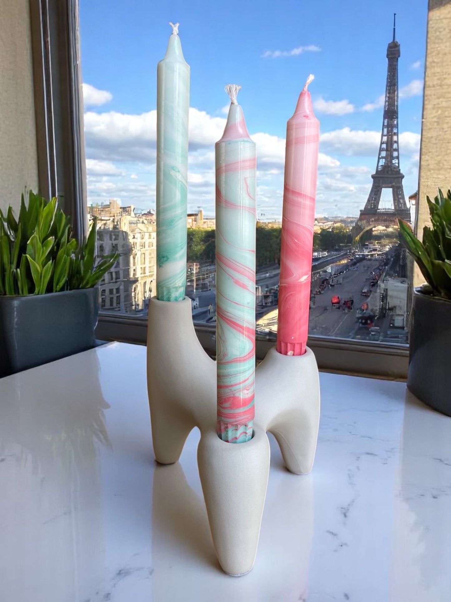 Marbled Light Collection | Pastel Garden Set | 2.3x20 cm