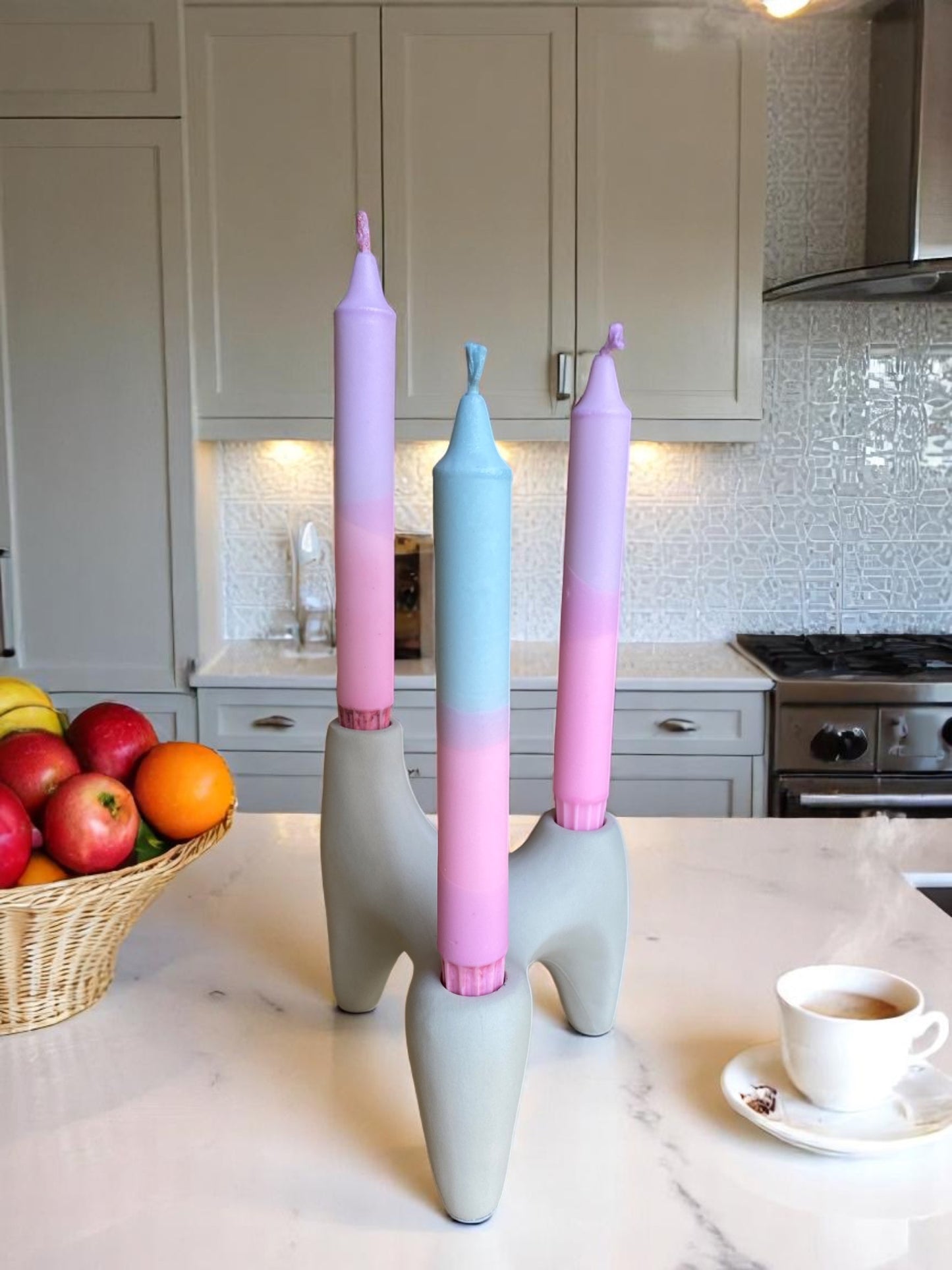 Joyful Glow Collection | Sugar Cloud Candle Set | 2.3x20 cm