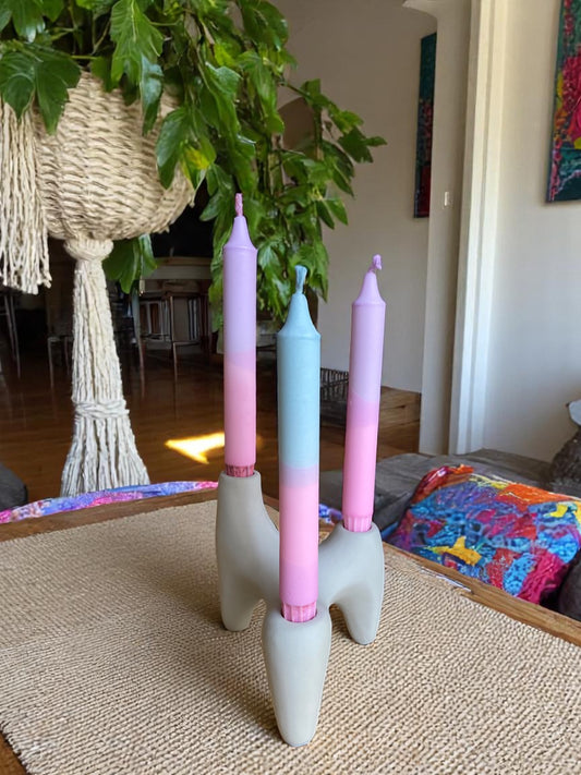 Joyful Glow Collection | Sugar Cloud Candle Set | 2.3x20 cm