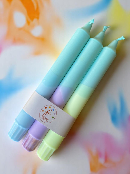 Joyful Glow Collection | Soft Bloom Candle Set | 2.3x20 cm