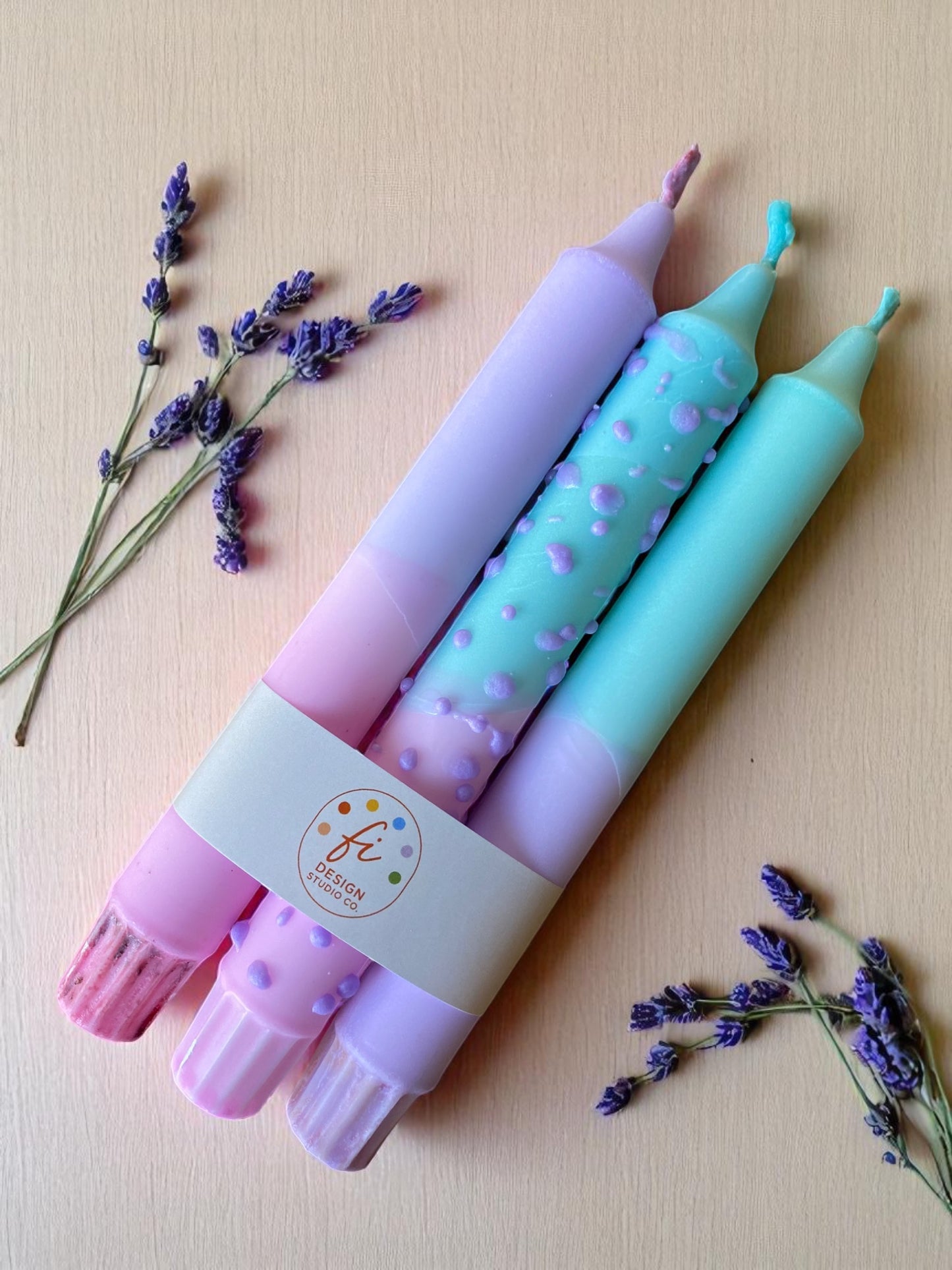 Joyful Glow Collection | Bubble Sorbet Candle Set | 2.3x20 cm
