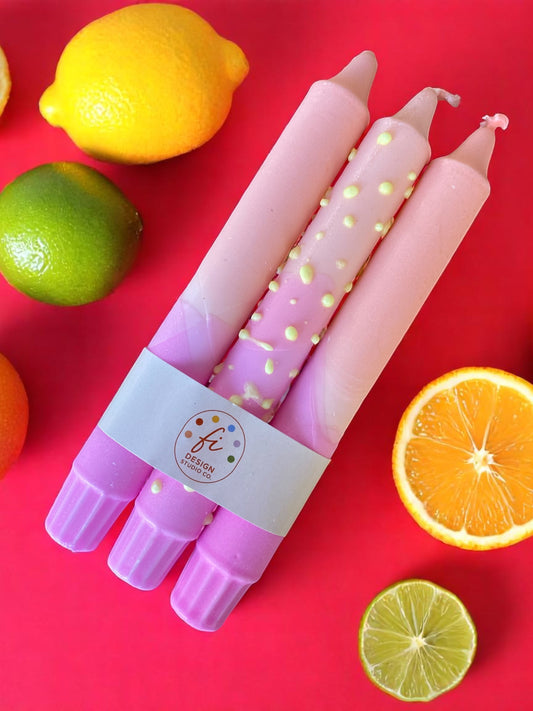 Joyful Glow Collection | Pastel Poem Candle Set | 2.3x20 cm