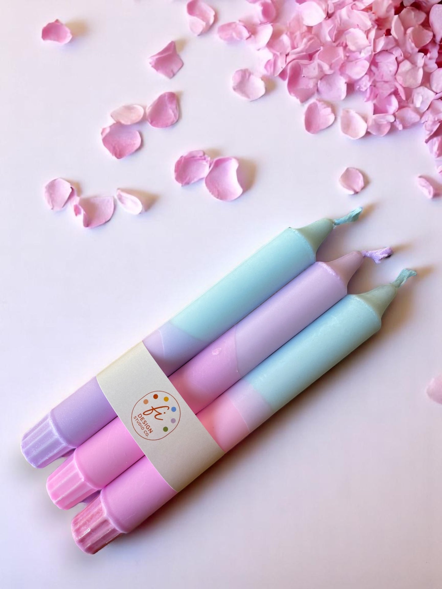 Joyful Glow Collection | Sugar Cloud Candle Set | 2.3x20 cm