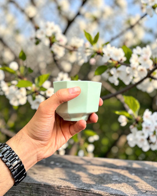 ALLURE El Yapımı Limoges Porselen Kahve Fincanı | Mint